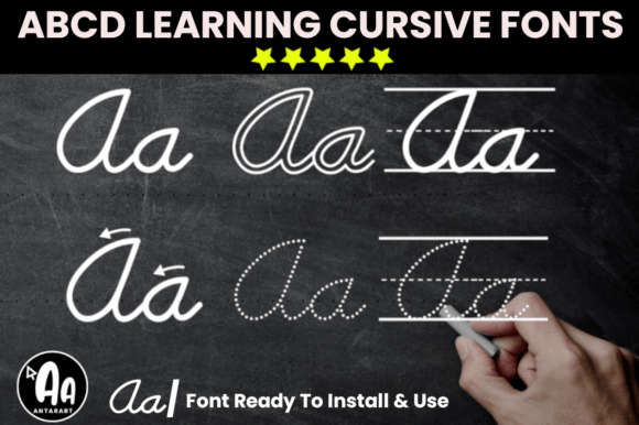 Abcd Cursive Handwriting Tracing Bundle: A Practical Font for Learning