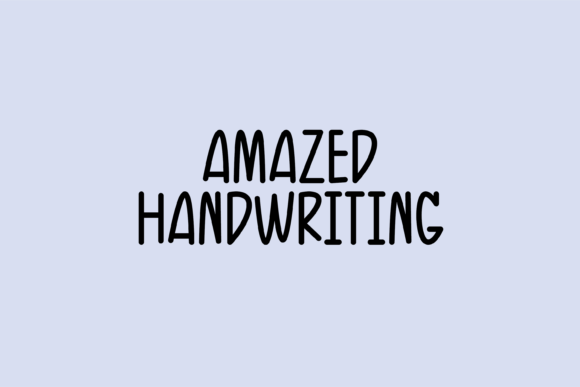 Amazed: The Handwritten Font That Brings a Smile to Your Designs