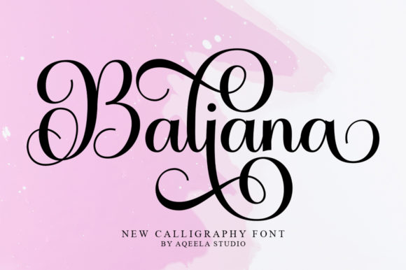 Baliana: A Handwritten Font for Elegant Projects