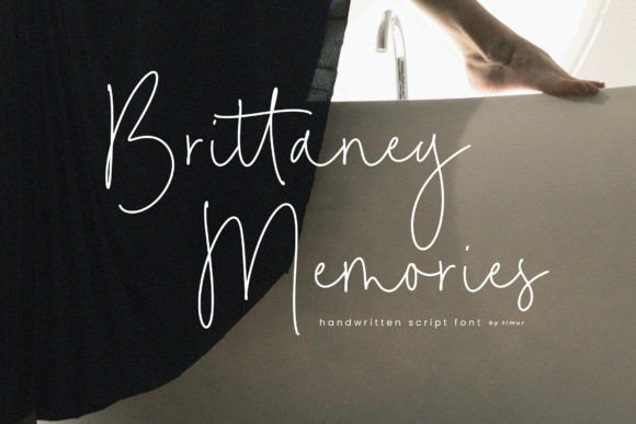 Brittaney Memories: A Script Font with Heart and History