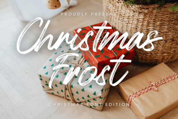 Christmas Frost: A Handwritten Brush Font for Winter Designs