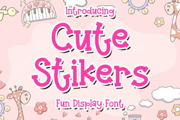 Cute Stikers: A Script Font for Modern Elegance