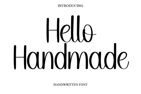 Hello Handmade: A Simple Font for Authentic Projects