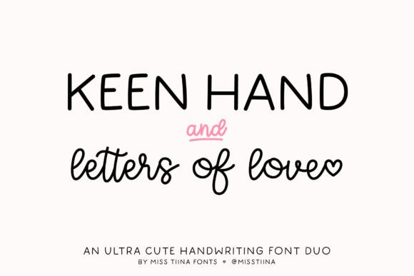 Keen Hand + Letters of Love: A Font Duo for Striking Design