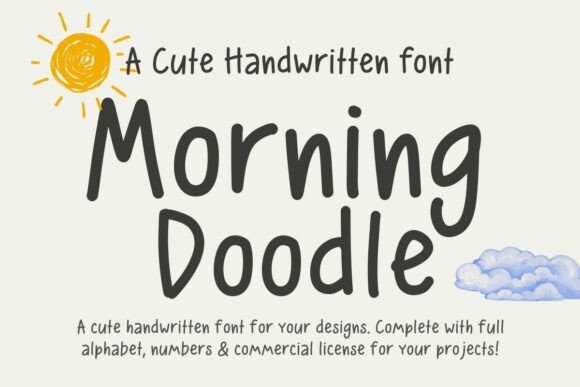 Morning Doodle: The Playful Chunky Handwritten Font