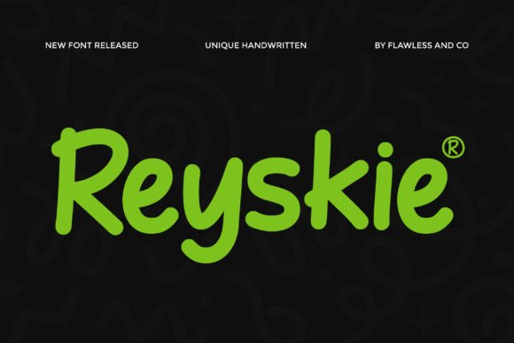 Reyskie: A Handwritten Typeface with Creative Charm