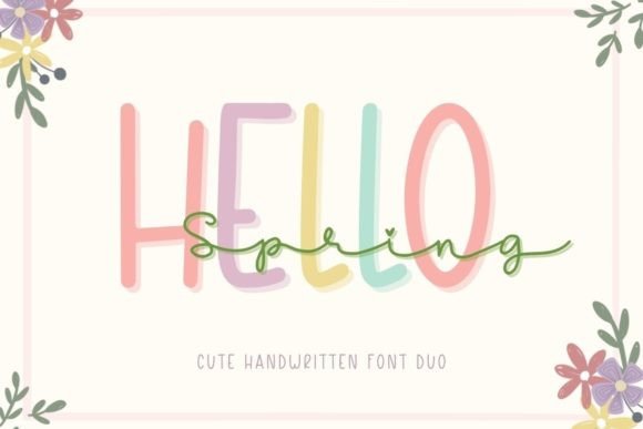 Spring into Creativity with the Hello Spring Font Duo