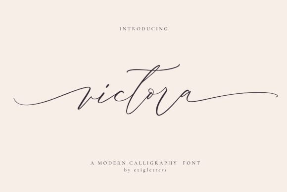 Victora: Crafting Authentic Brand Identities with Elegant Script