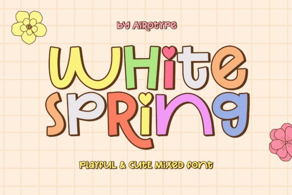 White Spring: A Playful Handwritten Font for Creative Projects